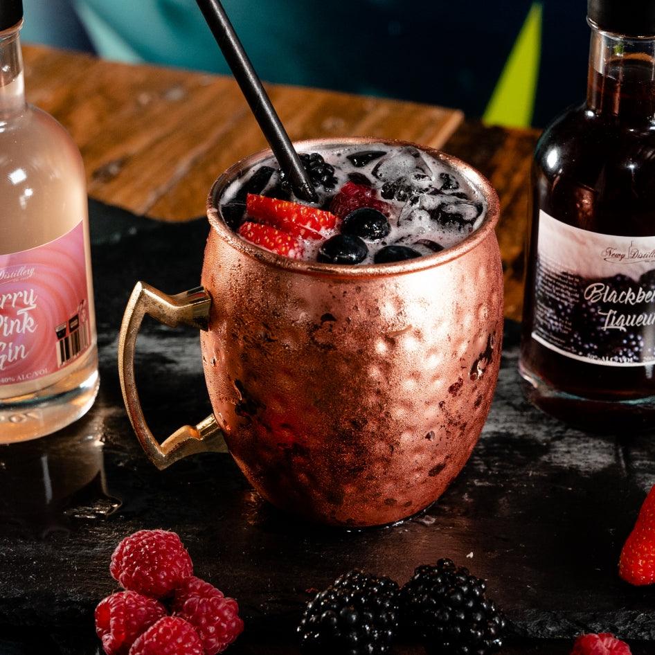 Bramble Fizz Cocktail Recipe Berry Pink Gin And Blackberry Liqueur