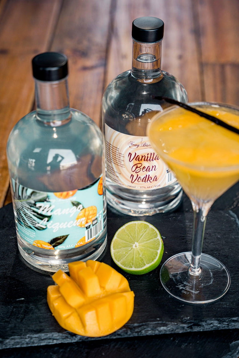 Mango and Vanilla Bean Vodka Martini Cocktail Recipe | Newy Distillery