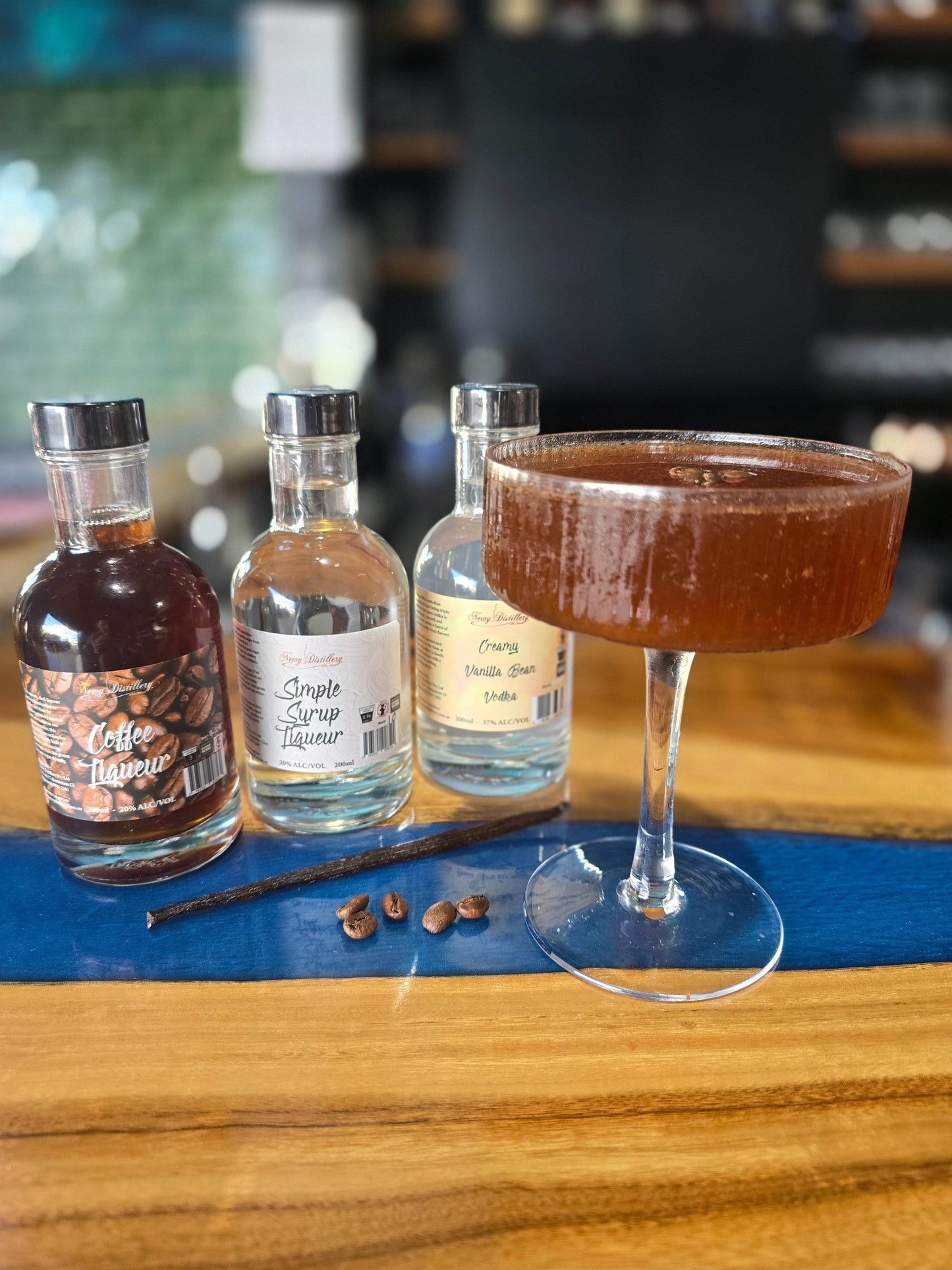 Creamy Vanilla Bean Espresso Martini Cocktail Kit - Newy Distillery