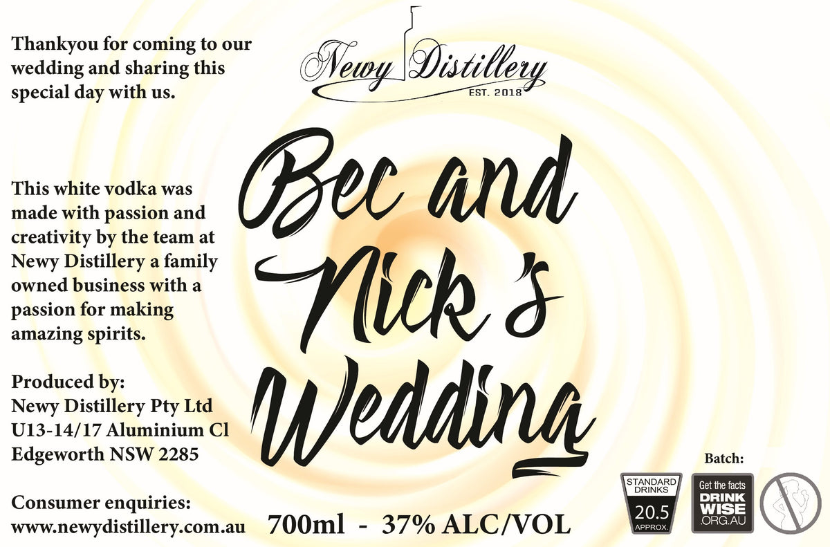 Custom Label - Gin Vodka Or Liqueur Bottles