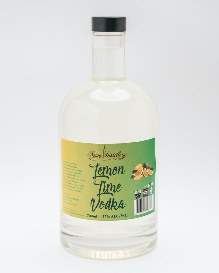 Lemon Lime Fruit Infused Vodka by Newy Distillery. 700ml bottle.