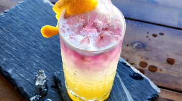 Purple Gin Pineapple and Passionfruit Collins