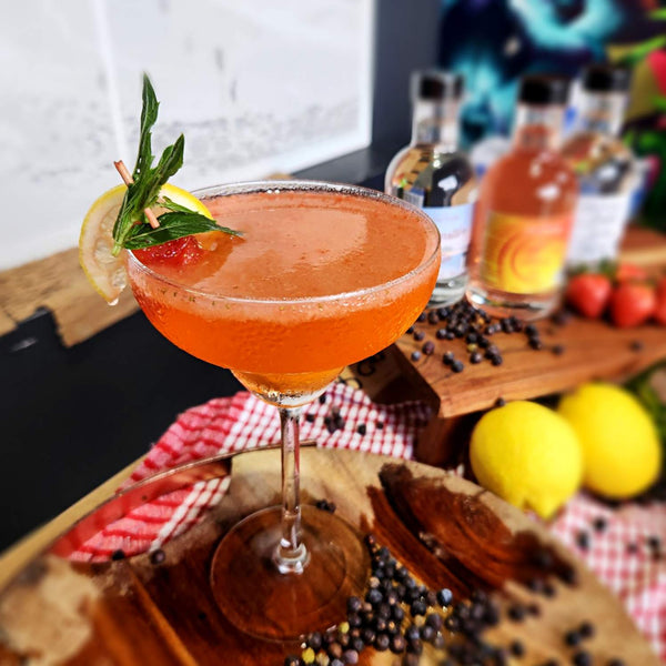 Strawberry Summer Serenade - Strawberry Limoncello Gin Cocktail Recipe
