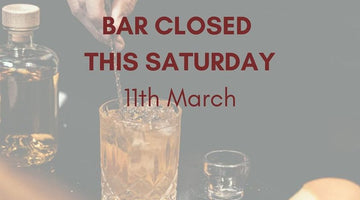 BAR CLOSED THIS SATURDAY FOR PRIVATE FUNCTION