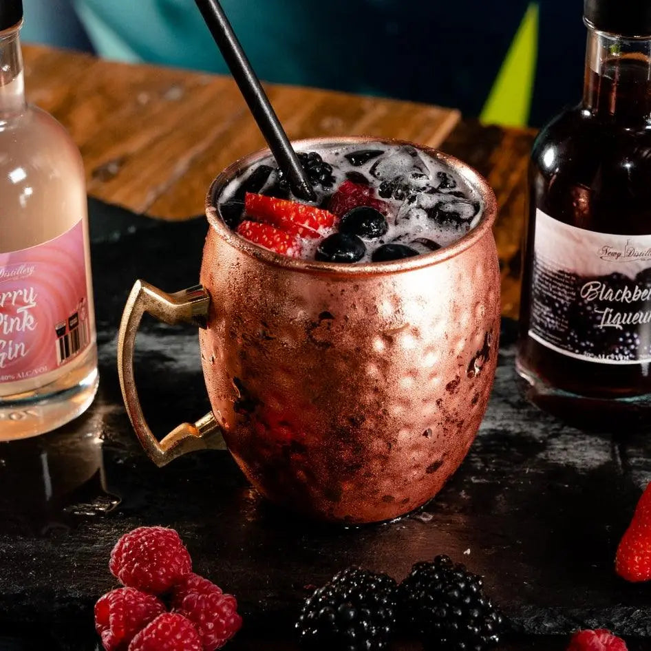 Bramble Fizz - Berry Pink Gin and Blackberry Liqueur Cocktail