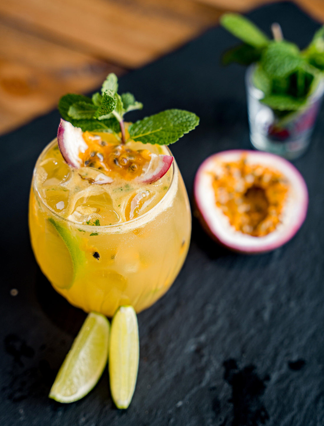 Passion Fruit Gin Caiprioska Cocktail Recipe