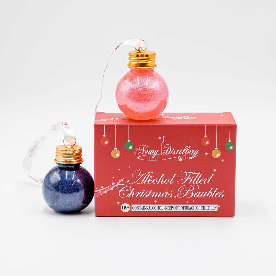 Christmas Flavoured Vodka Baubles 2 Pack - Musk and Grape