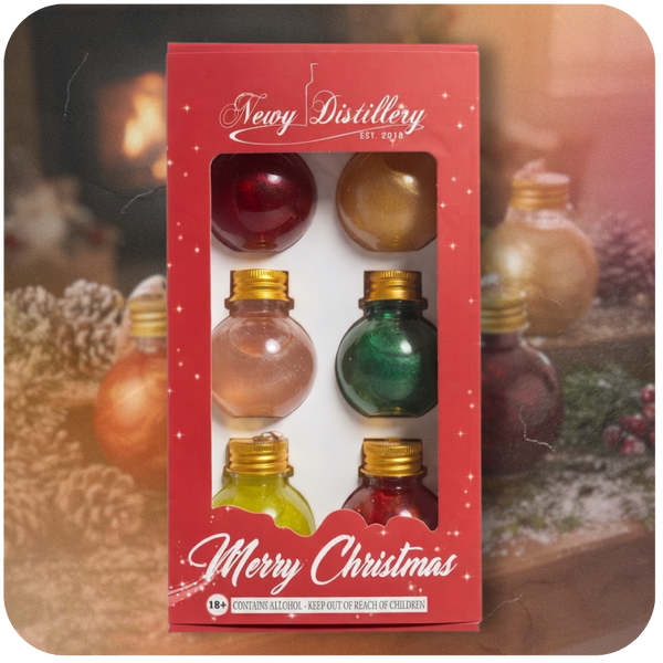 Flavoured Infused & Shimmered 6pk Baubles - New Newy Distillery