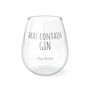 May Contain Gin Stemless Glass, 350ml