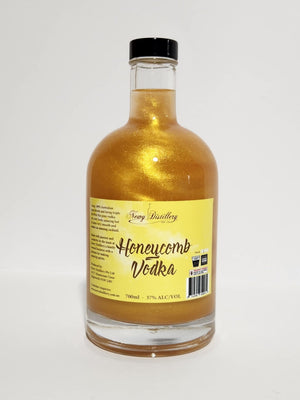 Newy Distillery Honeycomb Vodka with golden shimmer. 700ml. 37% alc/vol.