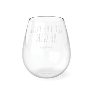 Let the fun BE GIN Stemless Glass, 350ml