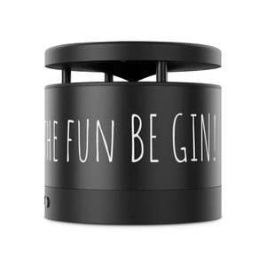 Newy Let The Fun BE GIN! - Metal Bluetooth Speaker and Wireless Charging Pad