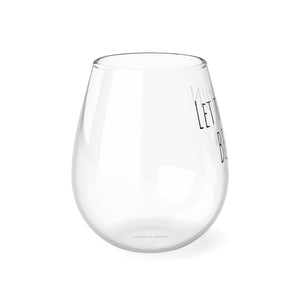 Let the fun BE GIN Stemless Glass, 350ml