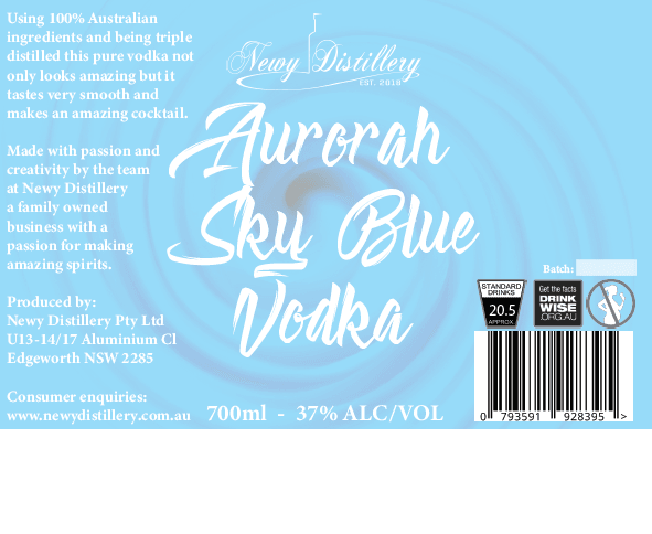 Custom Label - Gin Vodka or Liqueur Bottles - Newy Distillery