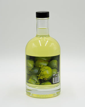 Lime Gin Liqueur 500ml bottle. Lime Gin Liqueur fruit gin liqueur by Newy Disitllery.