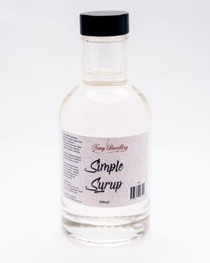 Newy Distillery 200ml Simple Syrup bottle.