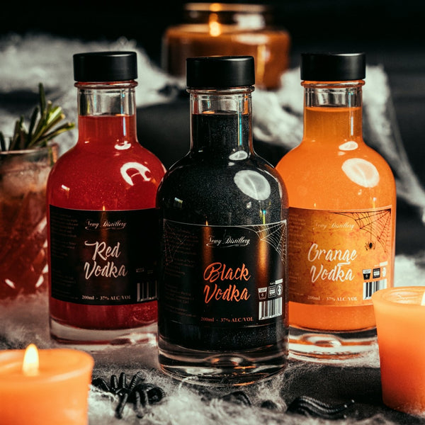Limited Edition Shimmered Vodka Halloween Pack Newy Distillery