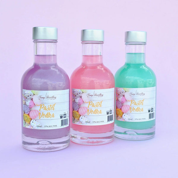 3 Easter Pastel Vodka Packs Newy Distillery