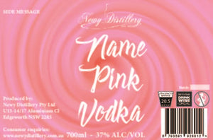 Custom Label - Gin Vodka or Liqueur Bottles