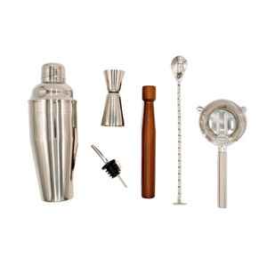 Stainless Steel Deluxe Cocktail Making Mixology Kit
