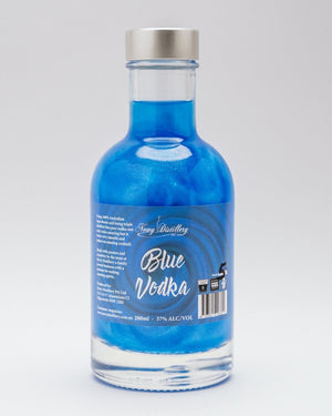 Blue Shimmer Vodka by Newy Distillery. 200ml bottle.